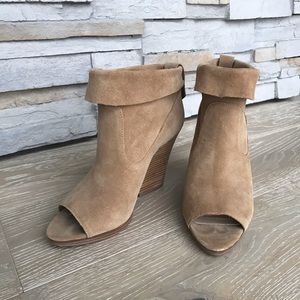 Open toe booties